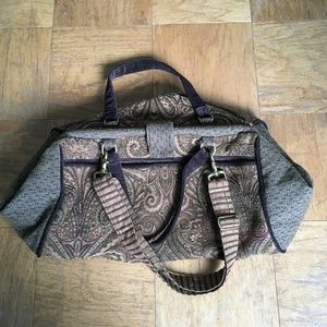 Luxurious Brown Tapestry Bag by Offhand Designs